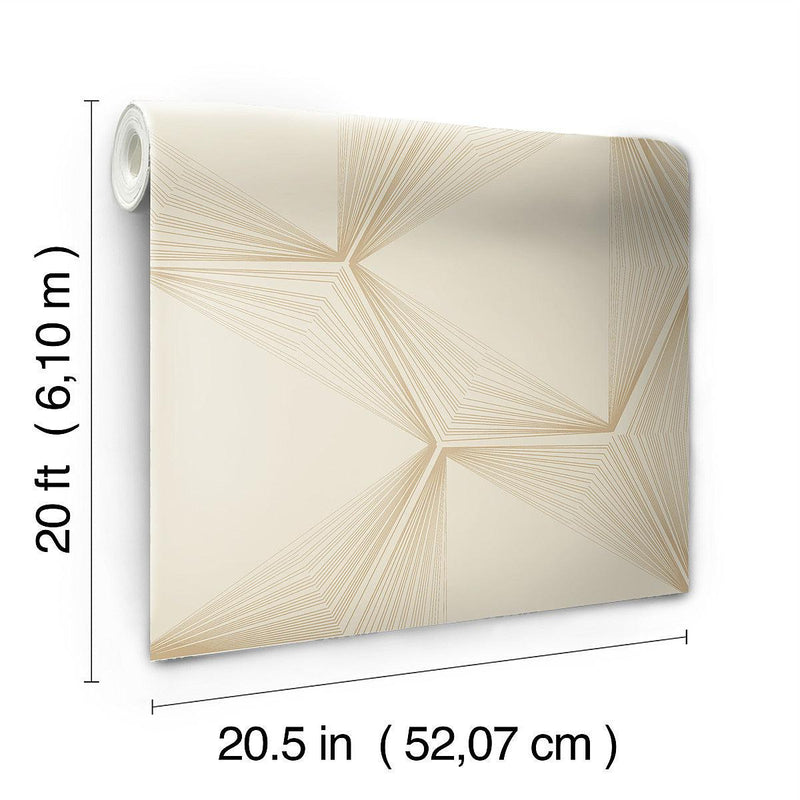 Wallpaper Honeycomb Peel & Stick Wallpaper // Sand & Gold 