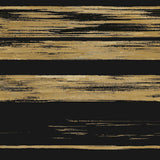 Wallpaper Horizontal Dry Brush Wallpaper // Black & Gold 