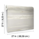 Wallpaper Horizontal Dry Brush Wallpaper // Grey 