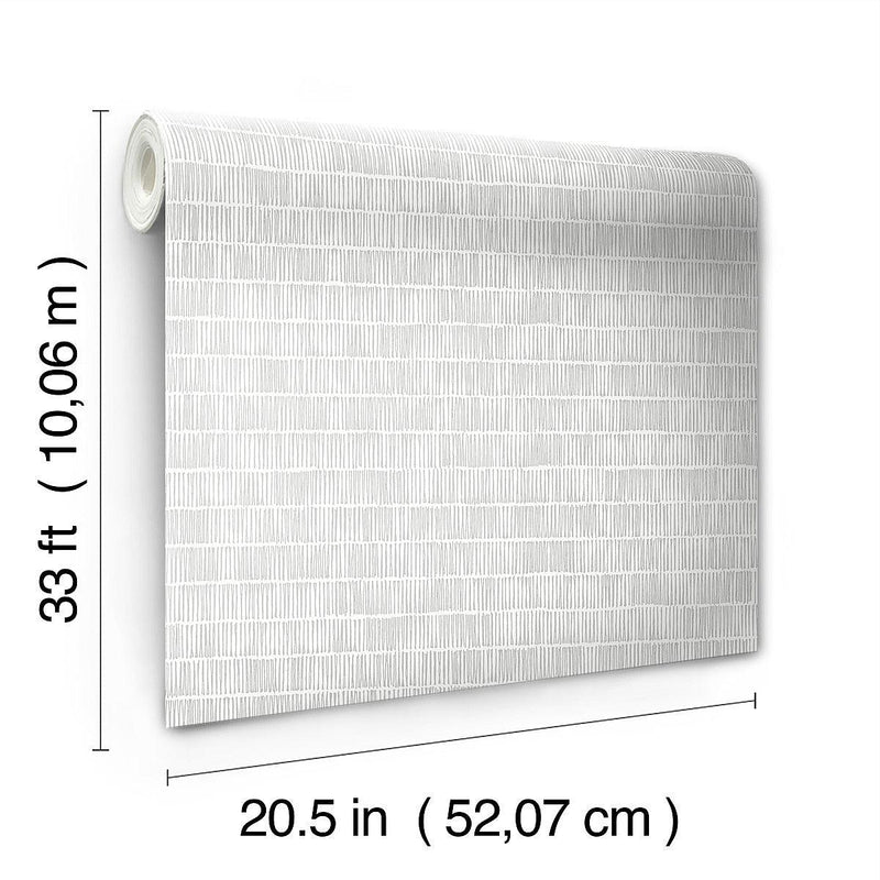 Wallpaper Horizontal Hash Marks Wallpaper // Grey 
