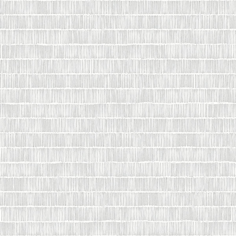 Wallpaper Horizontal Hash Marks Wallpaper Sample // Grey 8 x 10 