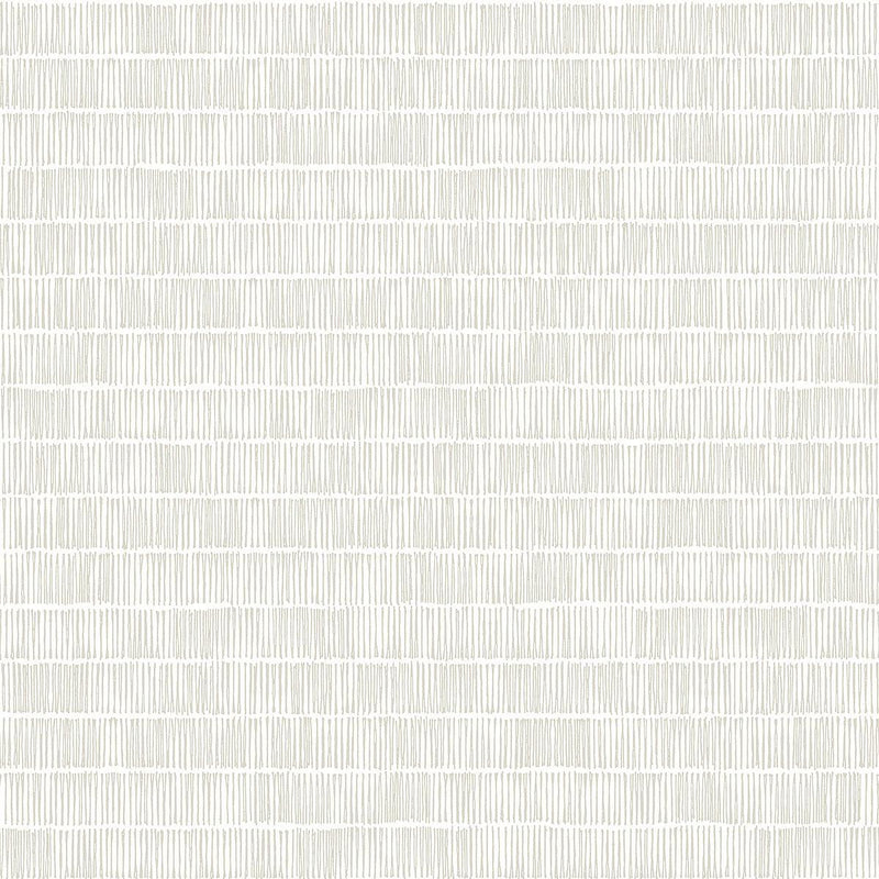Wallpaper Horizontal Hash Marks Wallpaper Sample // White & Cream 8 x 10 