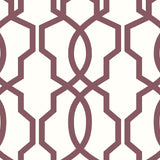 Wallpaper Hourglass Trellis Wallpaper // Red 