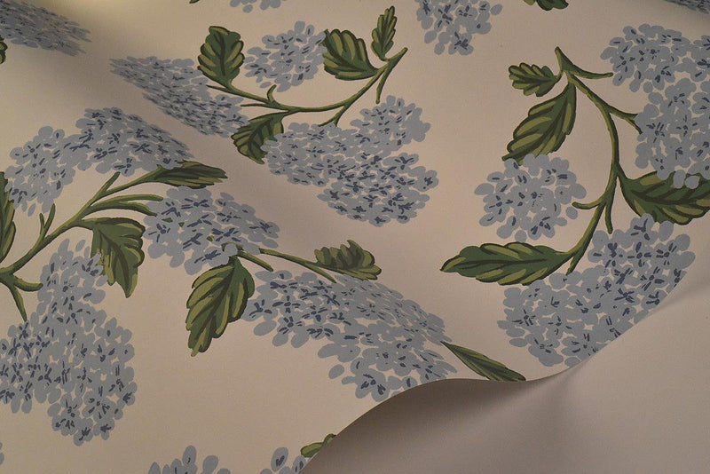 Wallpaper Hydrangea Wallpaper // Blue & White 