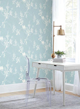 Wallpaper Imperial Blossoms Branch Wallpaper // Blue 