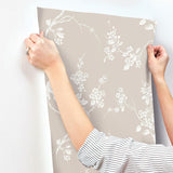 Wallpaper Imperial Blossoms Branch Wallpaper // Taupe 