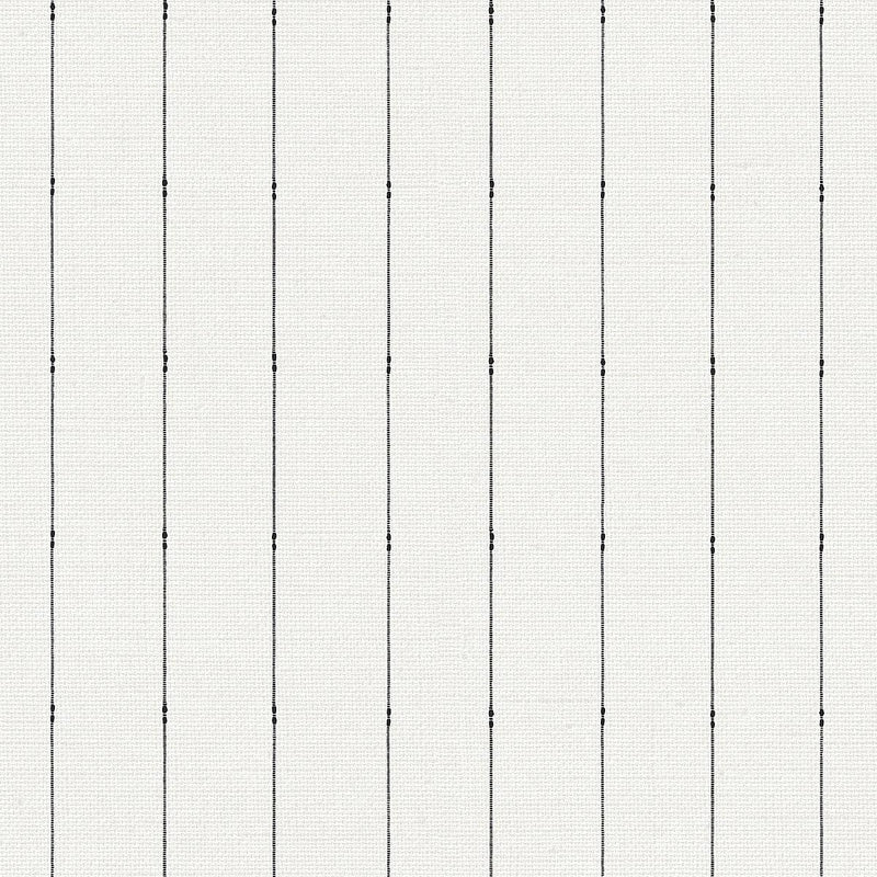 Wallpaper In Stitches Stripe Wallpaper Sample // Black & Cream 8 x 10 
