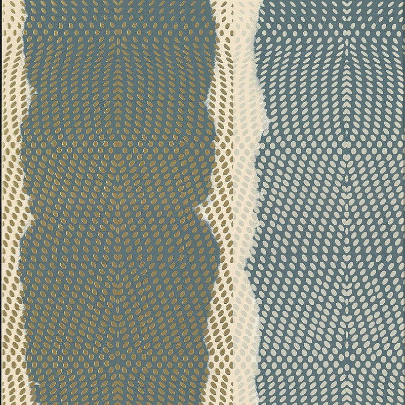Wallpaper Indigenous Wallpaper Sample // Blue 8 x 10 