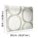 Wallpaper Interlock Wallpaper // Taupe 