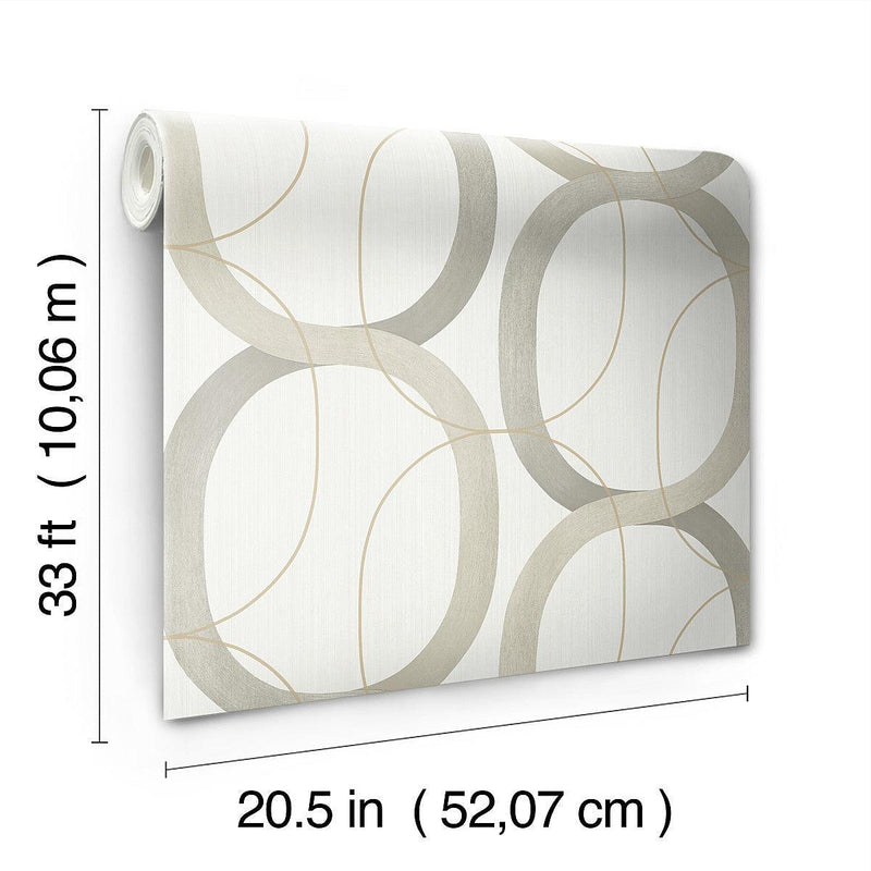 Wallpaper Interlock Wallpaper // Taupe 