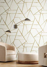 Wallpaper Intersect Wallpaper // Gold Metallic 