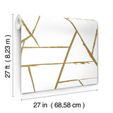 Wallpaper Intersect Wallpaper // Gold Metallic 