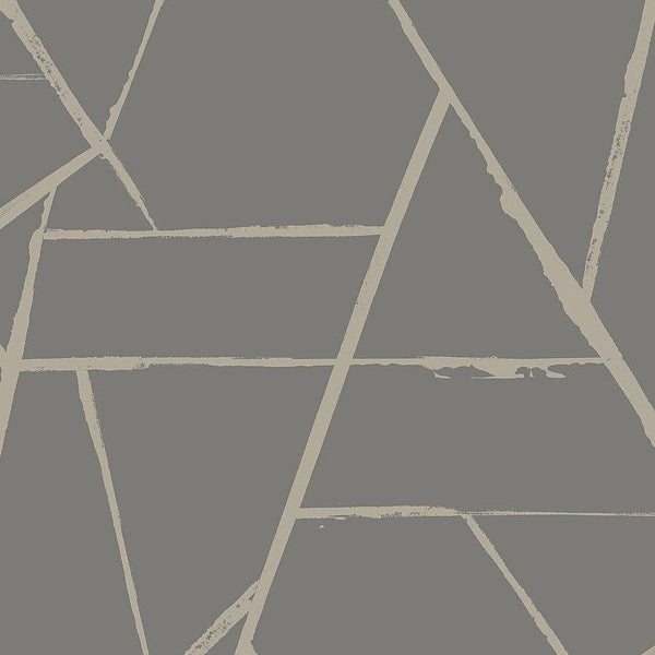 Wallpaper Intersect Wallpaper // Grey Metallic 