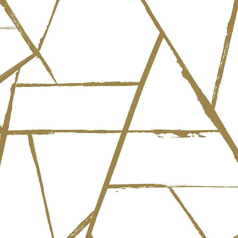 Wallpaper Intersect Wallpaper Sample // Gold Metallic 8 x 10 
