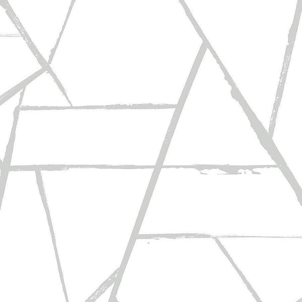 Wallpaper Intersect Wallpaper // Silver Metallic 