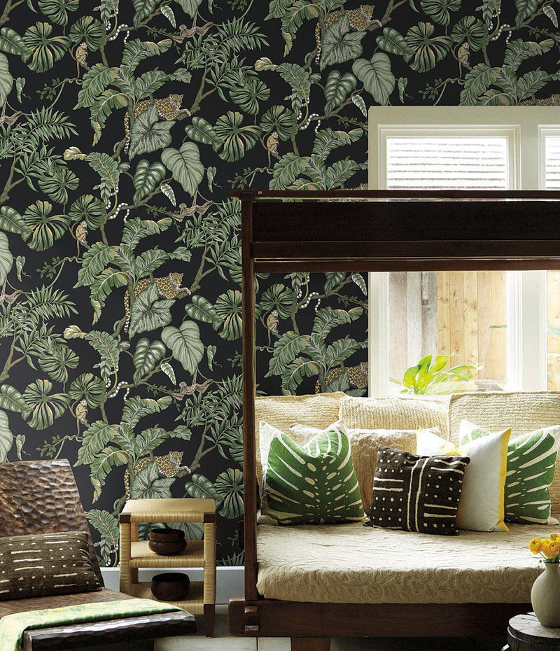 Wallpaper Jungle Cat Wallpaper // Black 