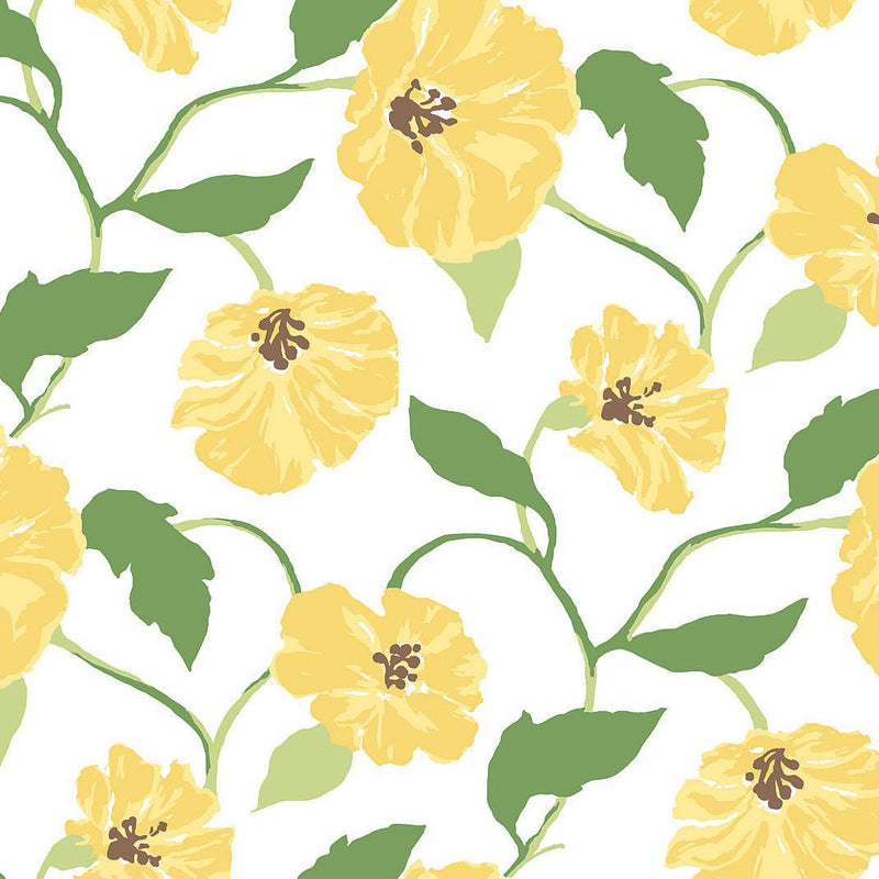 Wallpaper Jungle Garden Peel & Stick Wallpaper Sample // Lemon Grove 8 x 10 