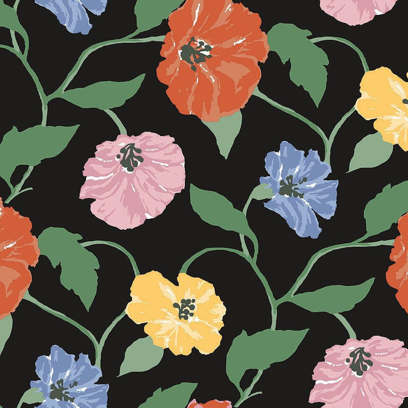 Wallpaper Jungle Garden Peel & Stick Wallpaper Sample // Nightfall 8 x 10 