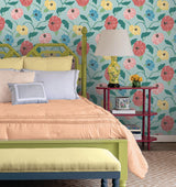 Wallpaper Jungle Garden Peel & Stick Wallpaper // Sky Blue 