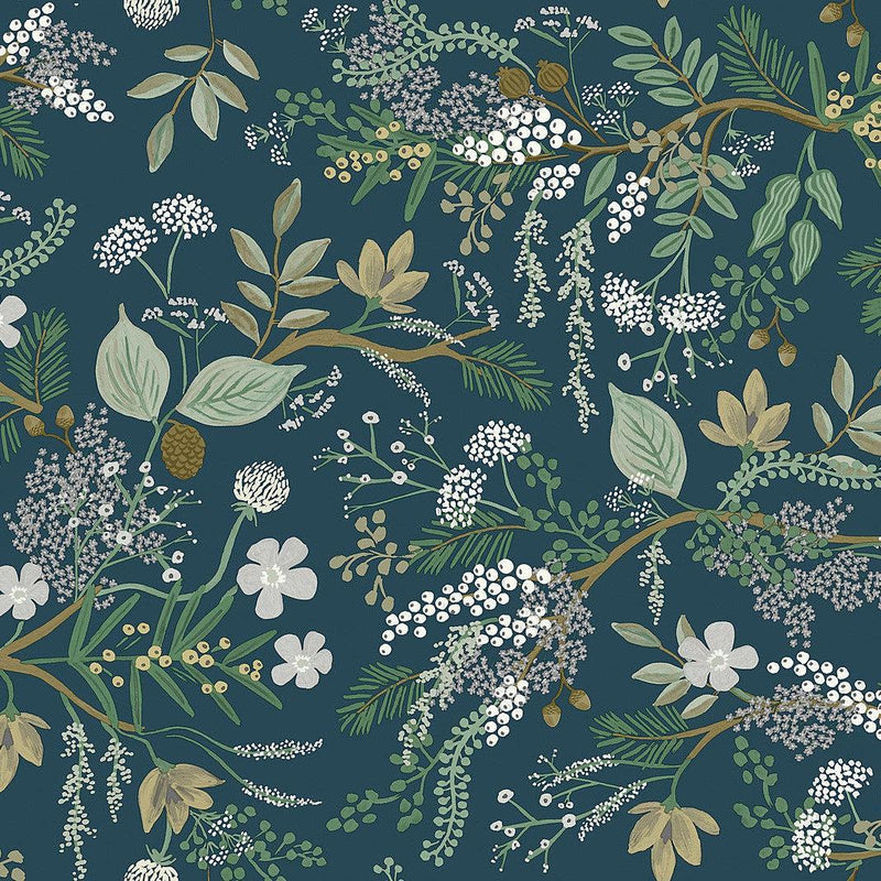 Wallpaper Juniper Forest Peel & Stick Wallpaper Sample // Green 8 x 10 
