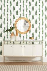 Wallpaper Juniper Tree Wallpaper // Green 