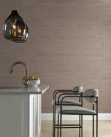 Wallpaper Jute Wallpaper // Silver & Tan Metallic 