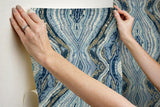Wallpaper Kaleidoscope Peel & Stick Wallpaper // Blue 