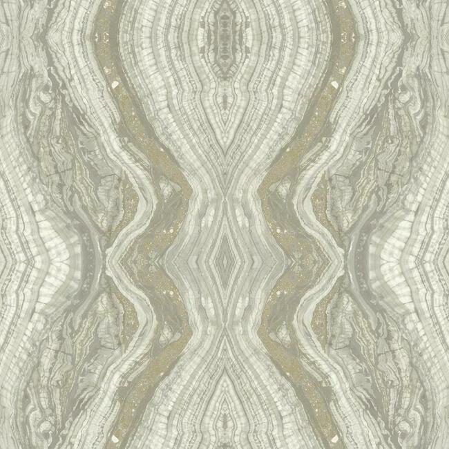 Wallpaper Kaleidoscope Wallpaper // Light Grey 