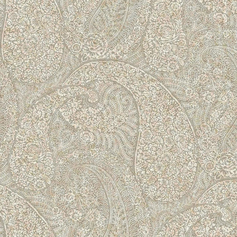 Wallpaper Kashmir Dreams Paisley Wallpaper // Pink 