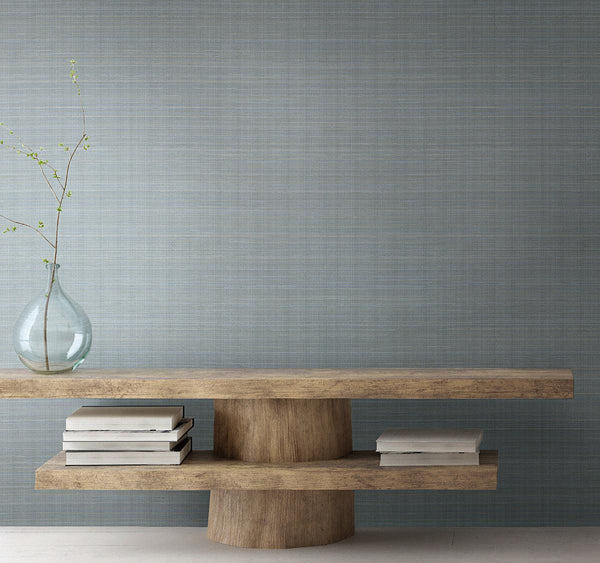 Wallpaper Laguna Abaca Peel & Stick Wallpaper // Blue 