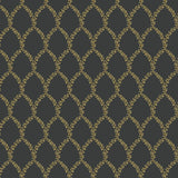 Wallpaper Laurel Wallpaper // Gold & Black 