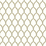 Wallpaper Laurel Wallpaper // Gold & White 