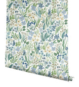 Wallpaper Lea Peel & Stick Wallpaper // Indigo 