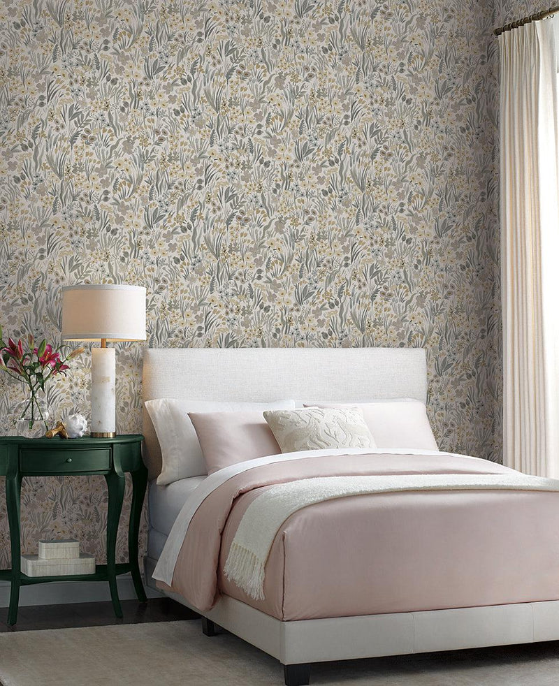 Wallpaper Lea Peel & Stick Wallpaper // Linen 