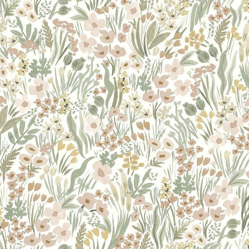 Wallpaper Lea Peel & Stick Wallpaper Sample // Blush 8 x 10 