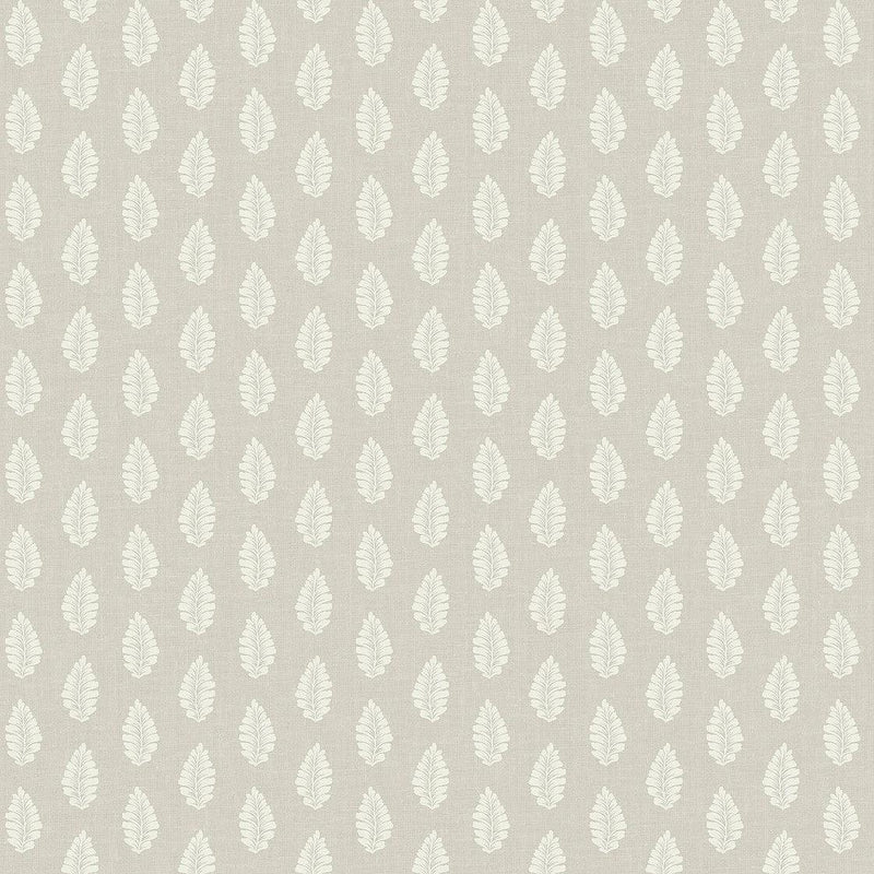 Wallpaper Leaf Pendant Wallpaper Sample // Grey 8 x 10 