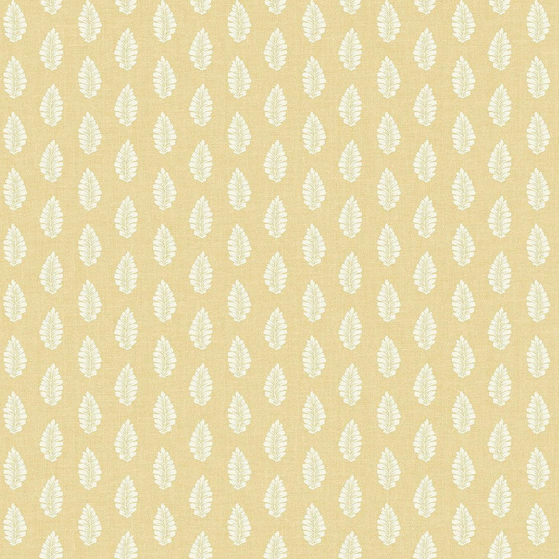 Wallpaper Leaf Pendant Wallpaper Sample // Yellow 8 x 10 
