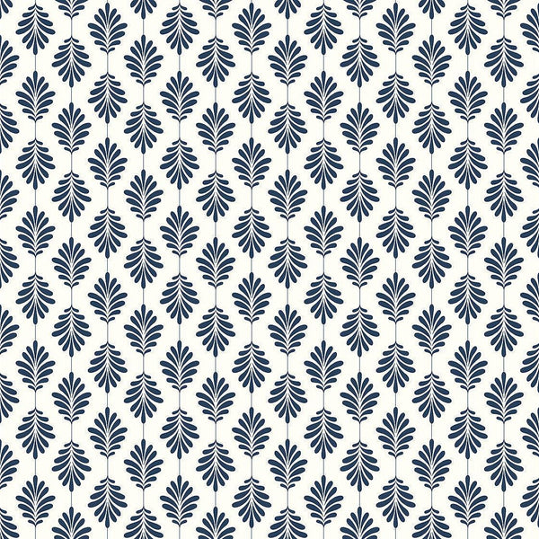 Wallpaper Leaflet Wallpaper // Navy 