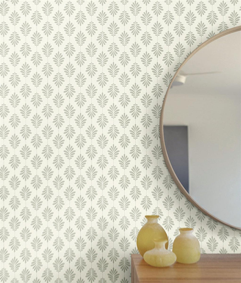 Wallpaper Leaflet Wallpaper // Taupe 