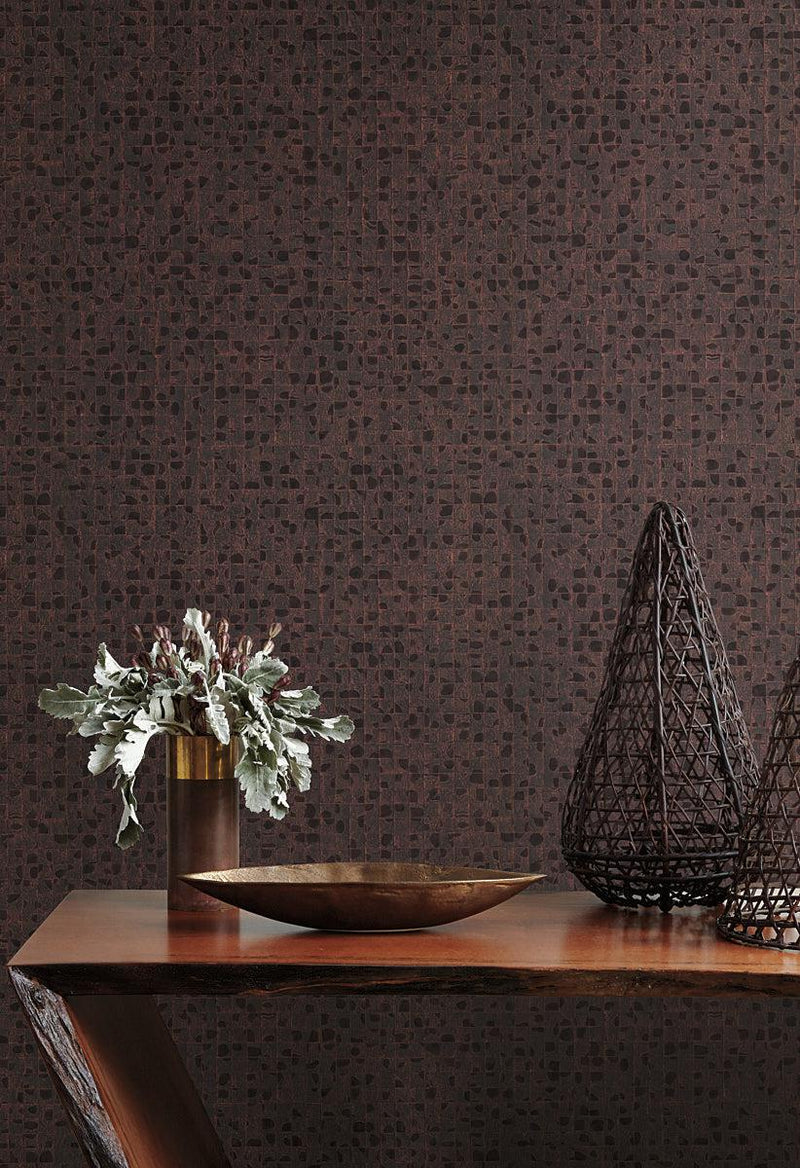 Wallpaper Leather Lux Wallpaper // Brown 