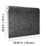 Wallpaper Leather Lux Wallpaper // Grey 