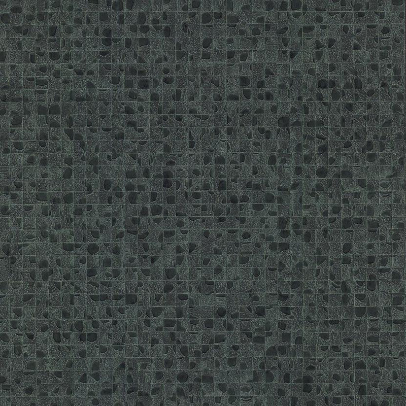 Wallpaper Leather Lux Wallpaper Sample // Dark Green 8 x 10 