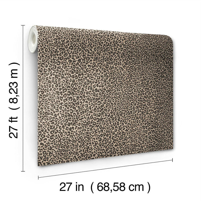 Wallpaper Leopard King Wallpaper // Brown 