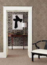 Wallpaper Leopard Rosettes Wallpaper // Black 