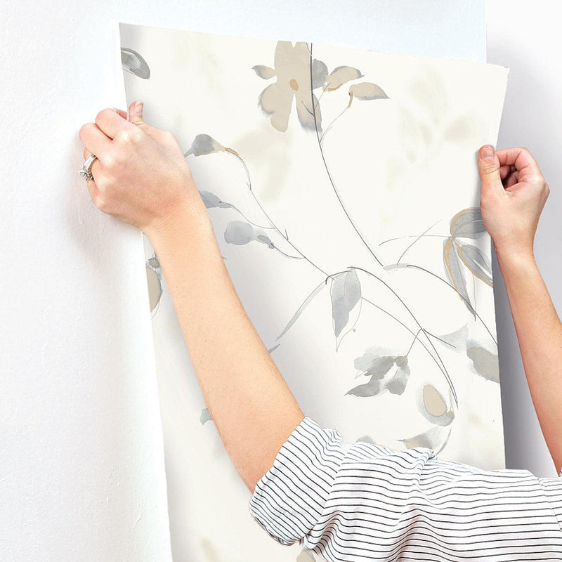 Wallpaper Linden Flower Wallpaper // Tan 