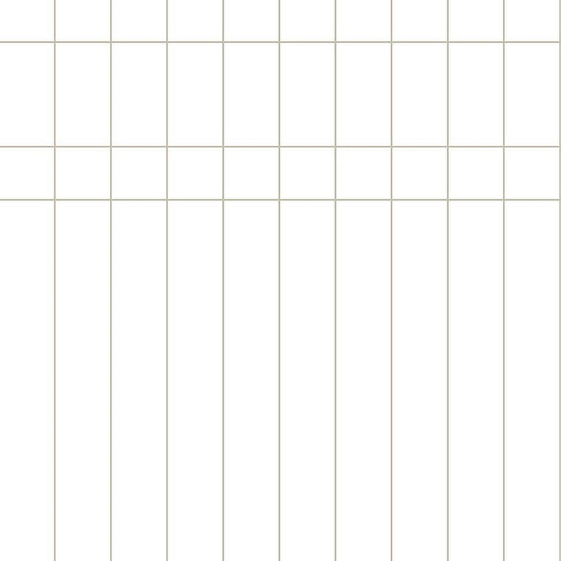 Wallpaper Linear Gridwork Wallpaper Sample // Linen on White 8 x 10 