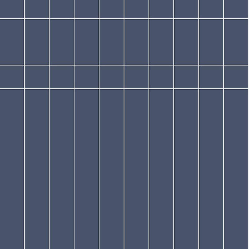 Wallpaper Linear Gridwork Wallpaper Sample // Navy 8 x 10 