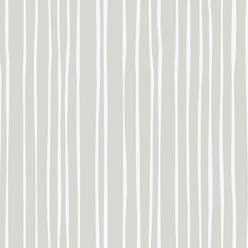 Wallpaper Liquid Lineation Wallpaper Sample // Grey & Cream 8 x 10 