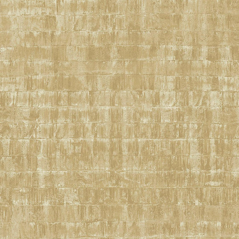 Wallpaper Liquid Metal Wallpaper Sample // Gold 8 x 10 