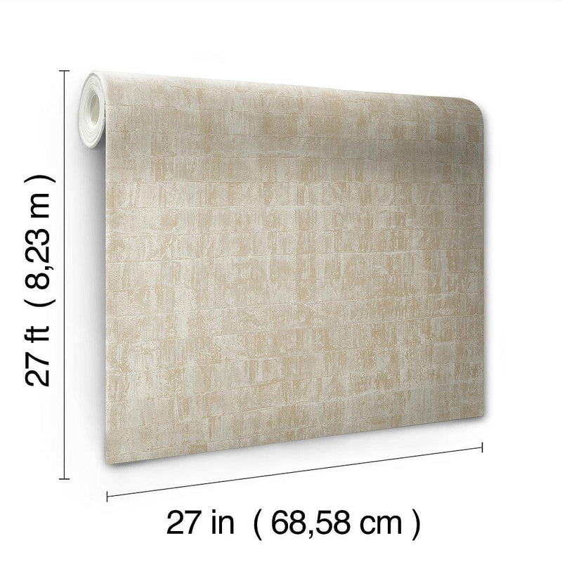 Wallpaper Liquid Metal Wallpaper // Taupe 